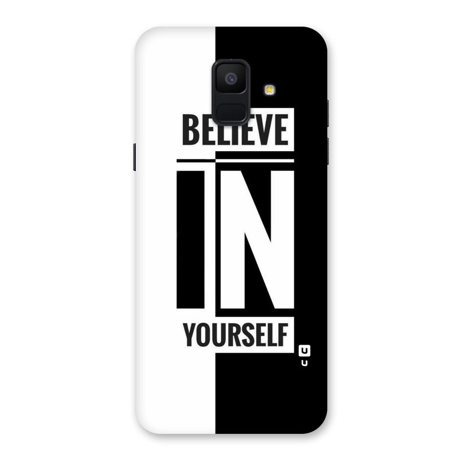 Believe Yourself Black Back Case for Galaxy A6 (2018)