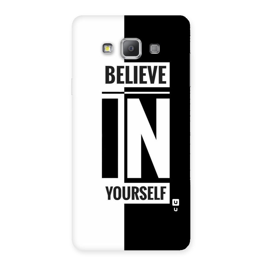 Believe Yourself Black Back Case for Galaxy A7