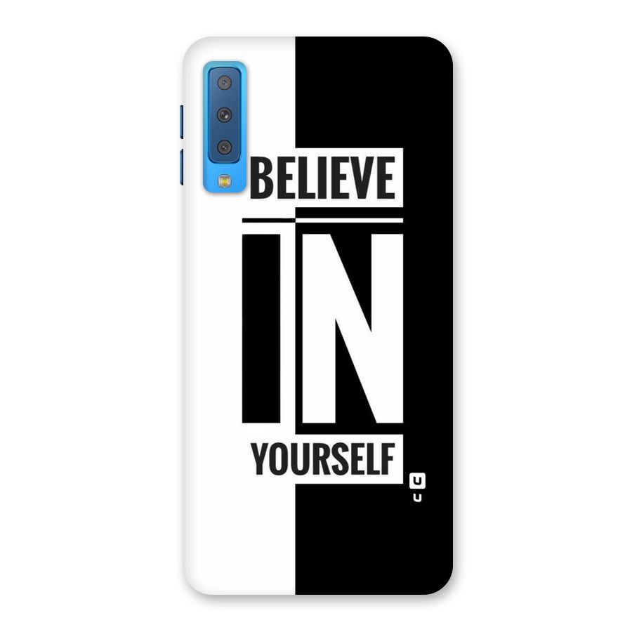 Believe Yourself Black Back Case for Galaxy A7 (2018)