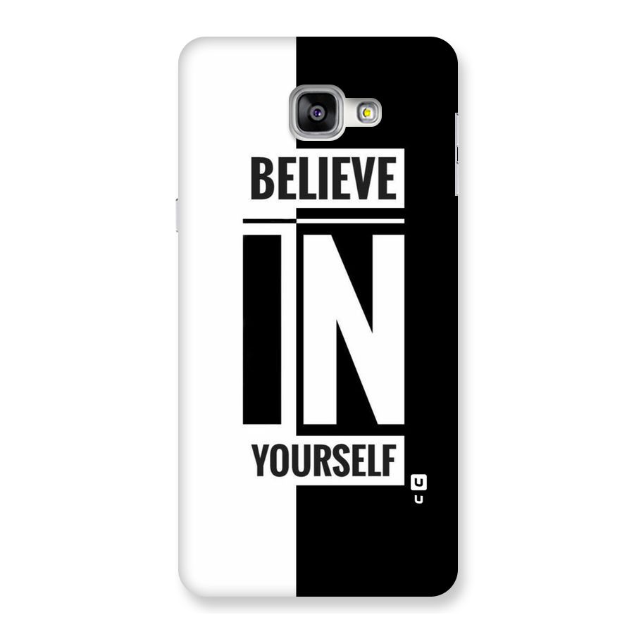 Believe Yourself Black Back Case for Galaxy A9