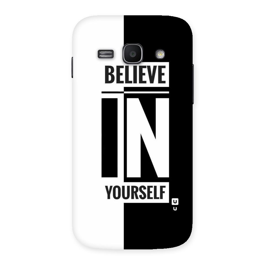 Believe Yourself Black Back Case for Galaxy Ace 3