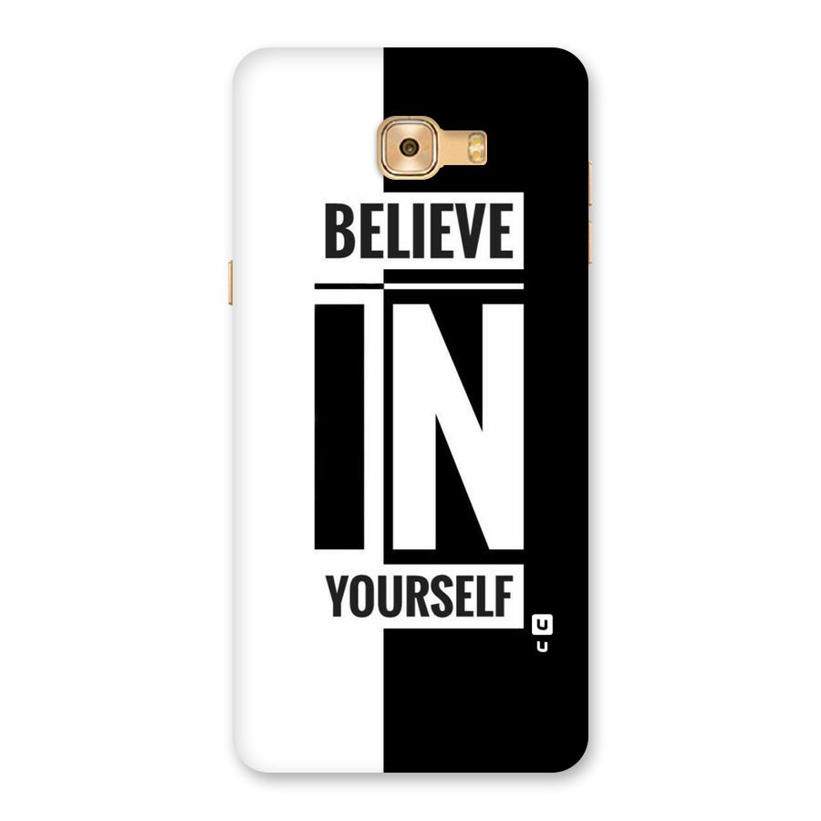 Believe Yourself Black Back Case for Galaxy C9 Pro