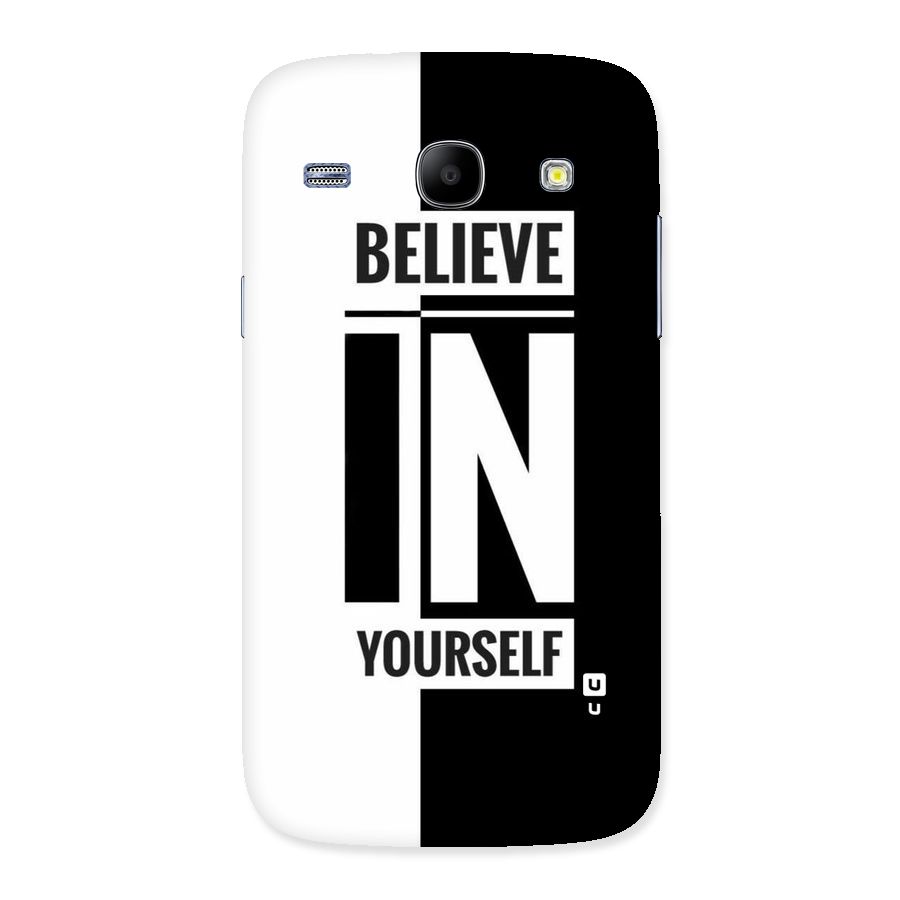 Believe Yourself Black Back Case for Galaxy Core