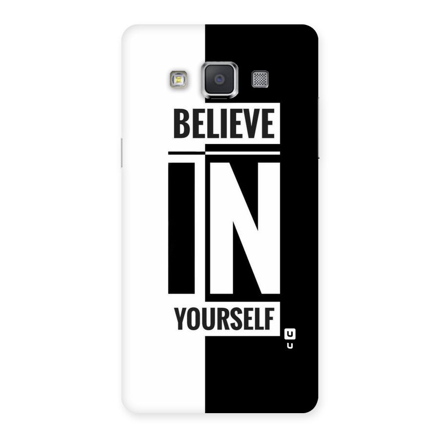 Believe Yourself Black Back Case for Galaxy Grand Max