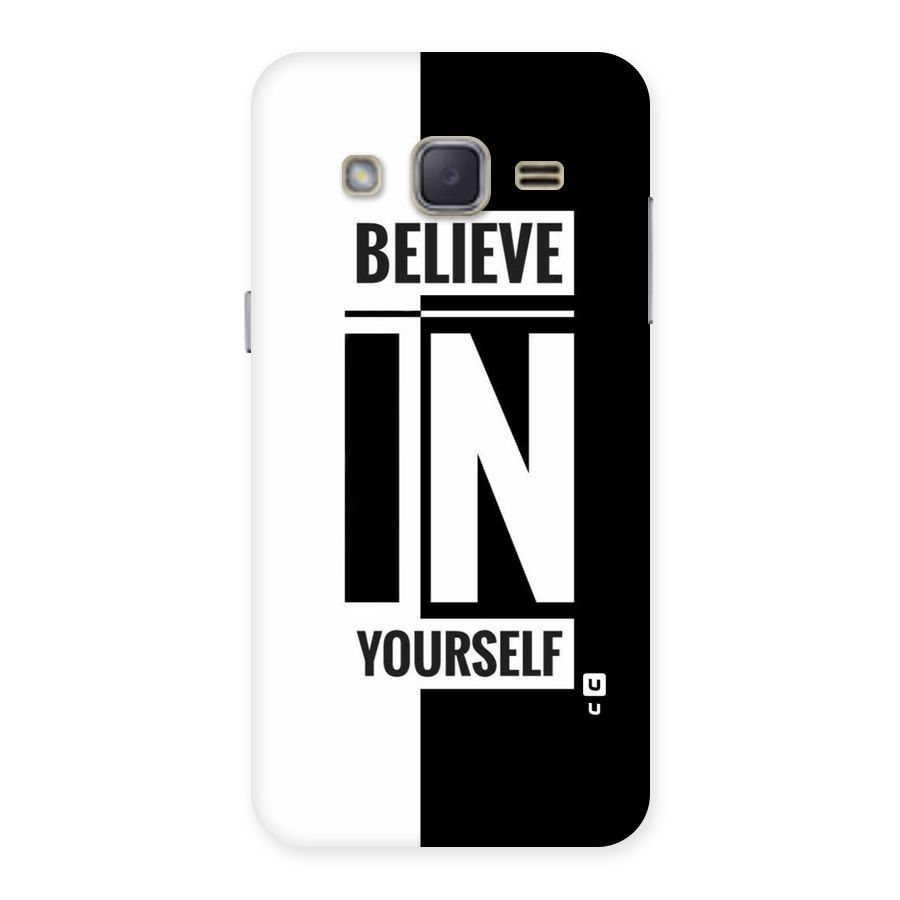 Believe Yourself Black Back Case for Galaxy J2