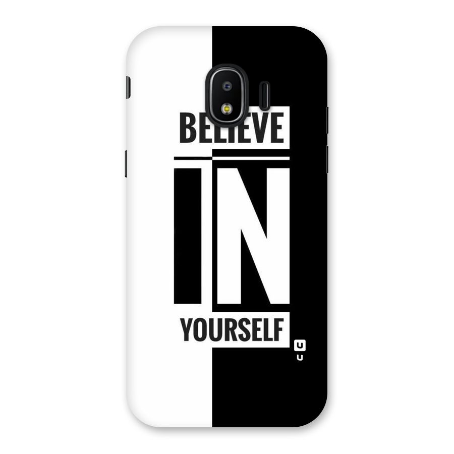 Believe Yourself Black Back Case for Galaxy J2 Pro 2018