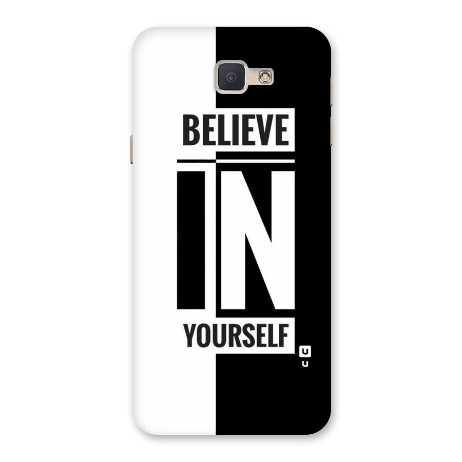 Believe Yourself Black Back Case for Galaxy J5 Prime