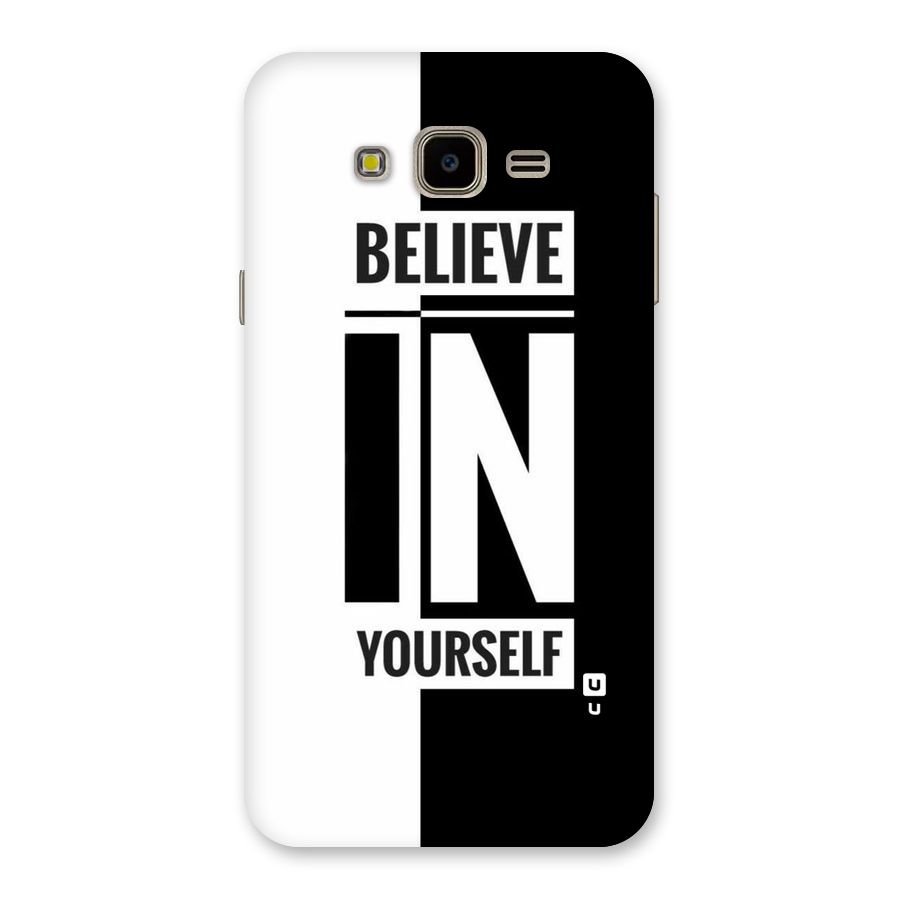 Believe Yourself Black Back Case for Galaxy J7 Nxt