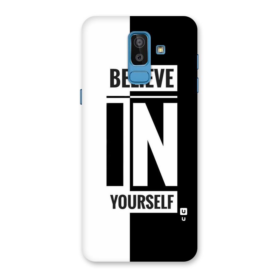 Believe Yourself Black Back Case for Galaxy J8