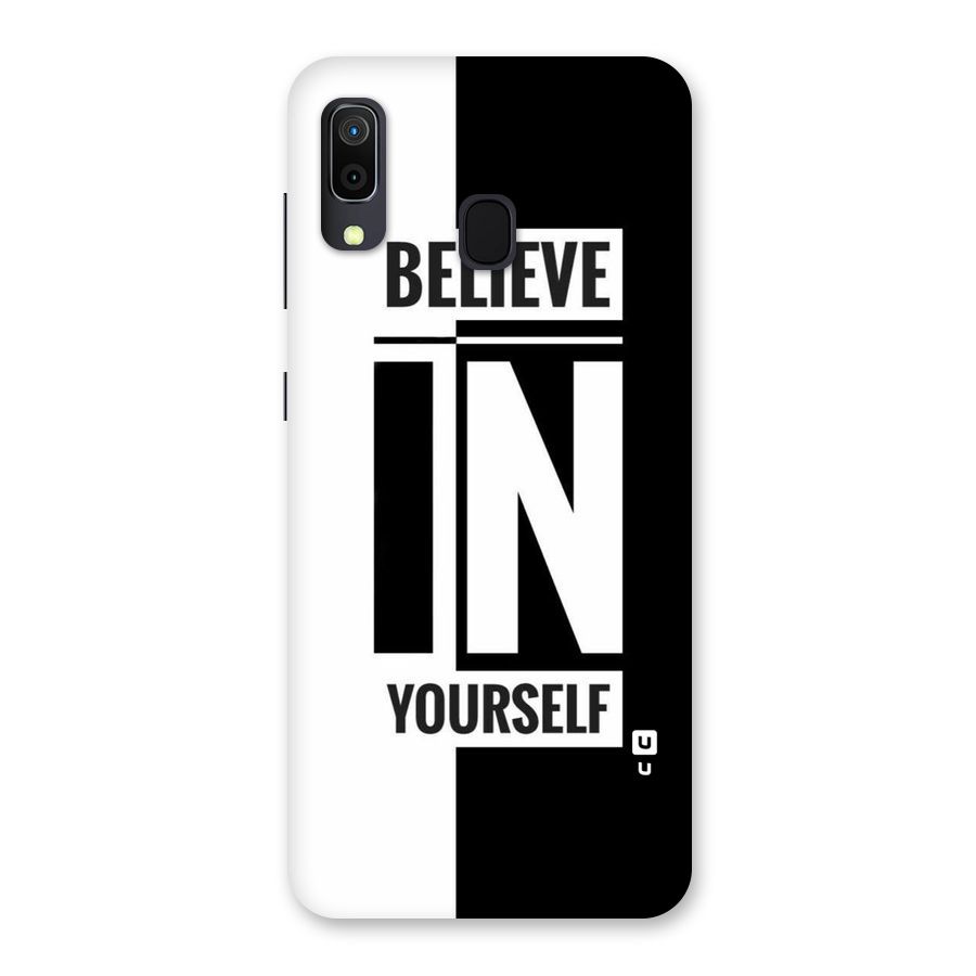 Believe Yourself Black Back Case for Galaxy M10s