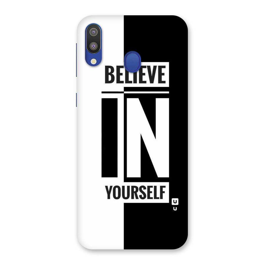 Believe Yourself Black Back Case for Galaxy M20