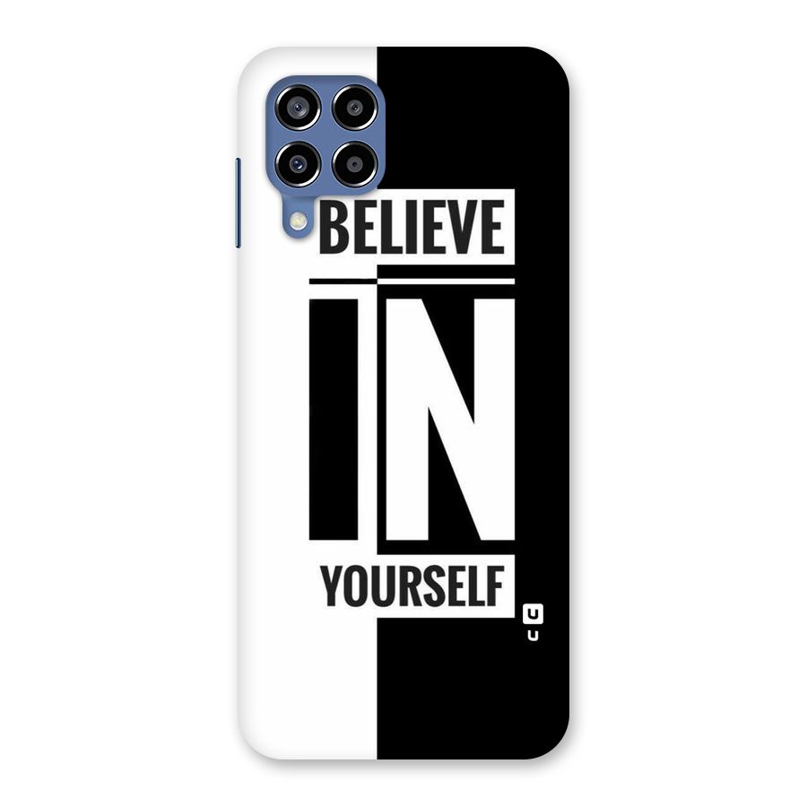 Believe Yourself Black Back Case for Galaxy M53 5G