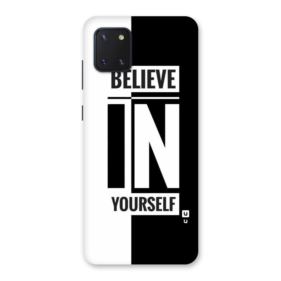 Believe Yourself Black Back Case for Galaxy Note 10 Lite