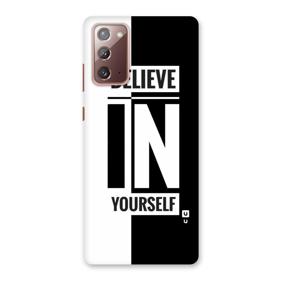 Believe Yourself Black Back Case for Galaxy Note 20