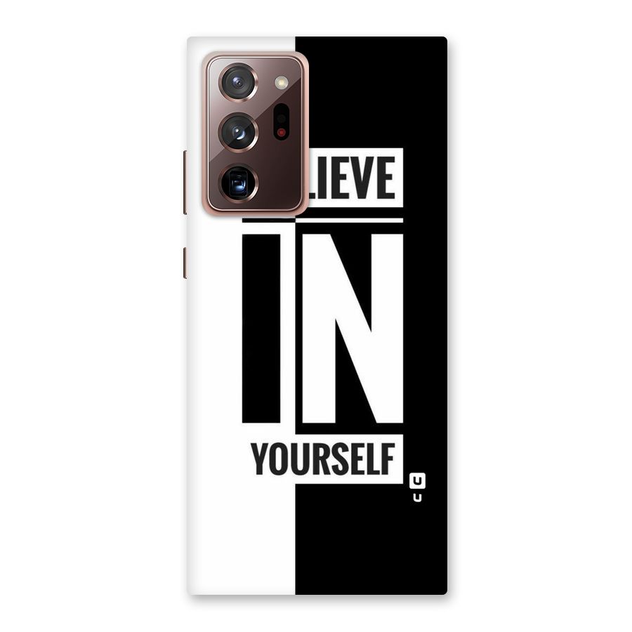 Believe Yourself Black Back Case for Galaxy Note 20 Ultra