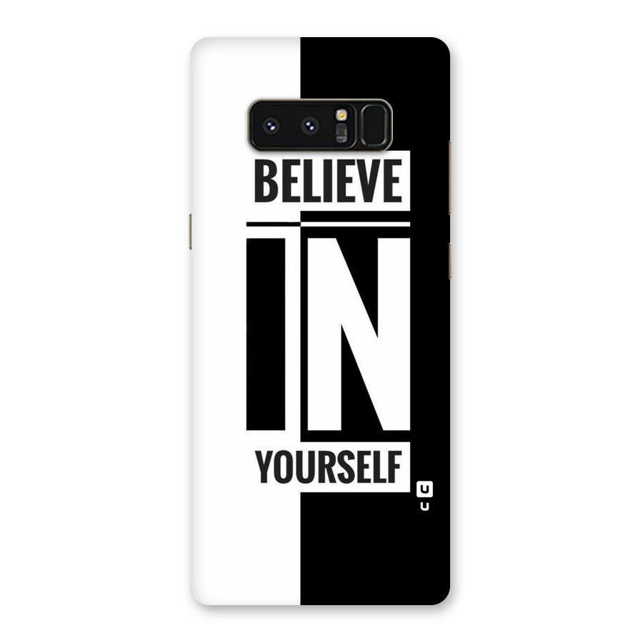 Believe Yourself Black Back Case for Galaxy Note 8