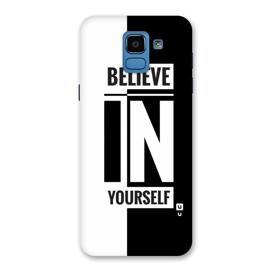 Believe Yourself Black Back Case for Galaxy On6