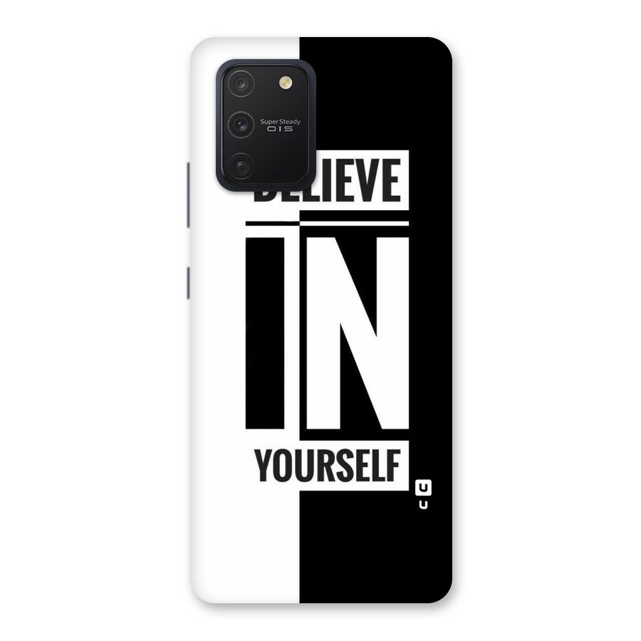 Believe Yourself Black Back Case for Galaxy S10 Lite