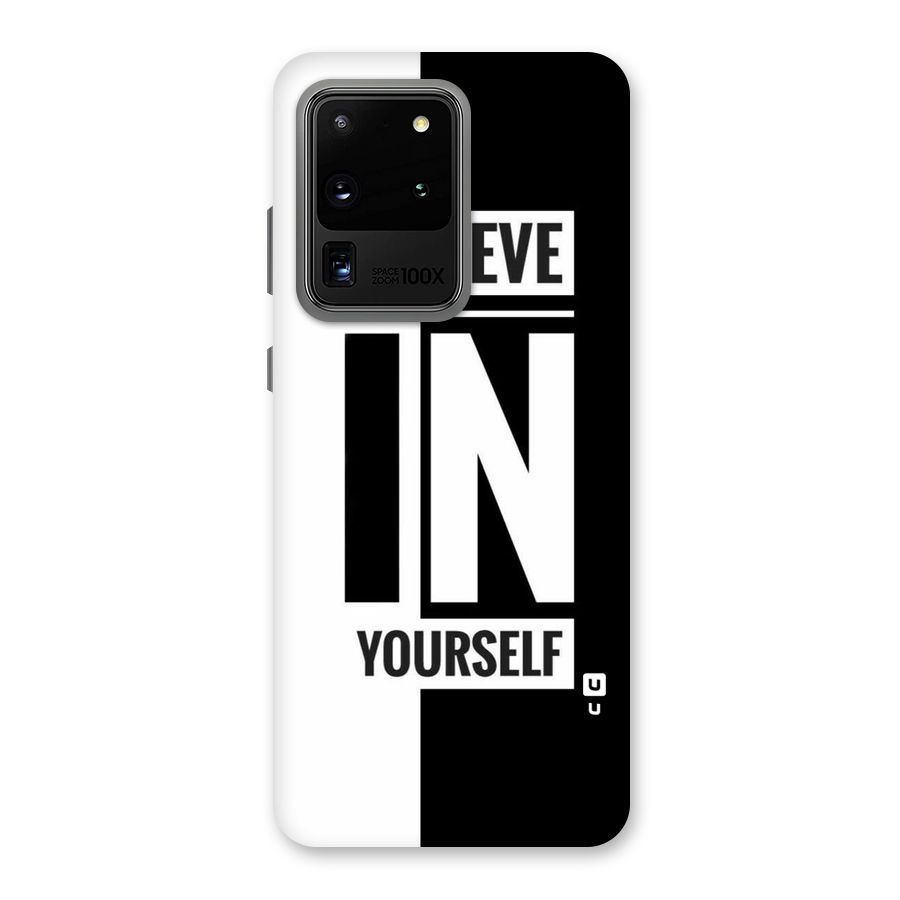 Believe Yourself Black Back Case for Galaxy S20 Ultra