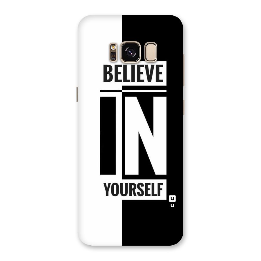 Believe Yourself Black Back Case for Galaxy S8