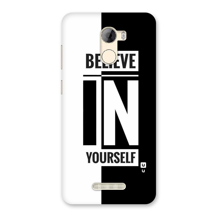 Believe Yourself Black Back Case for Gionee A1 LIte