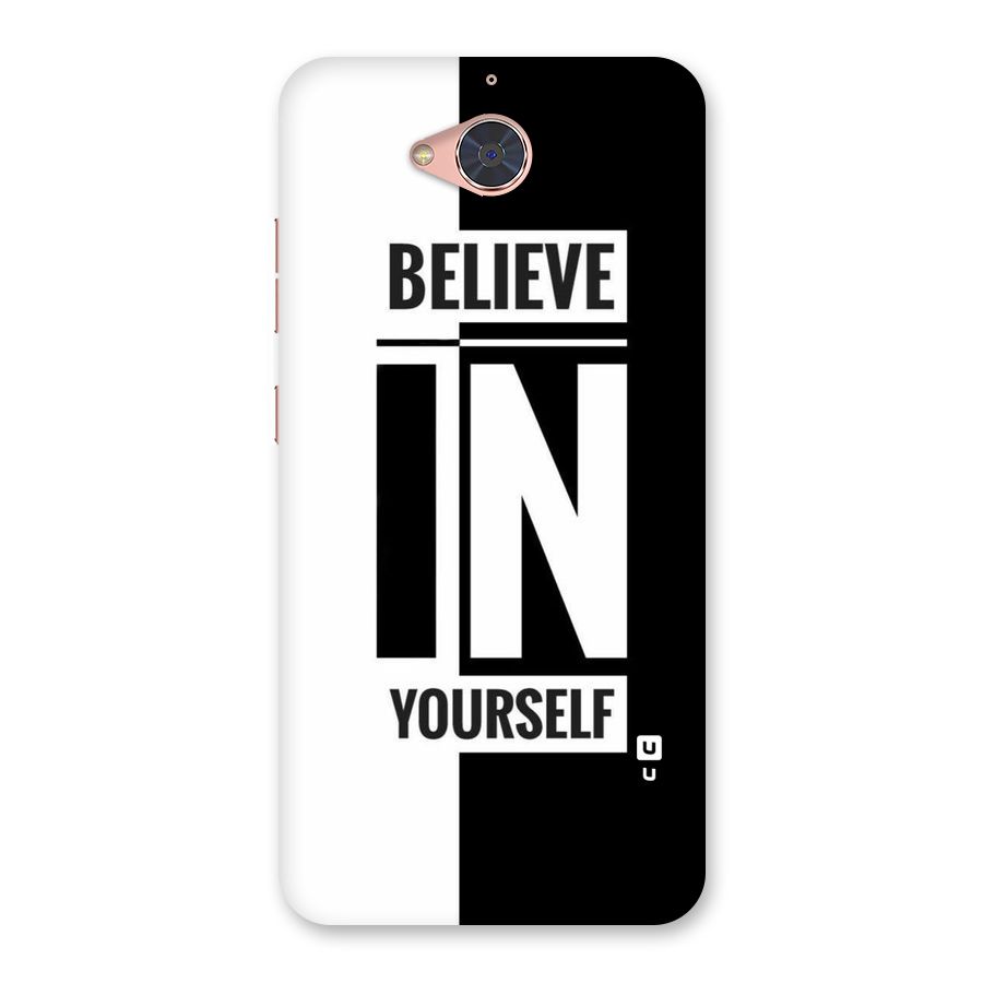 Believe Yourself Black Back Case for Gionee S6 Pro