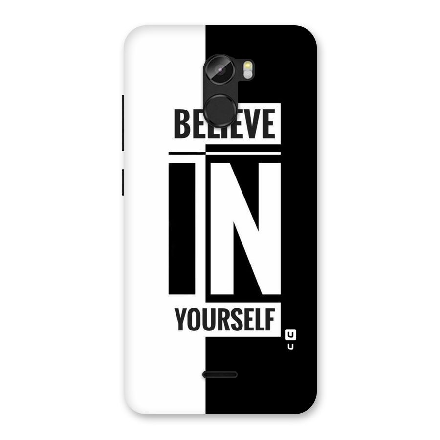 Believe Yourself Black Back Case for Gionee X1