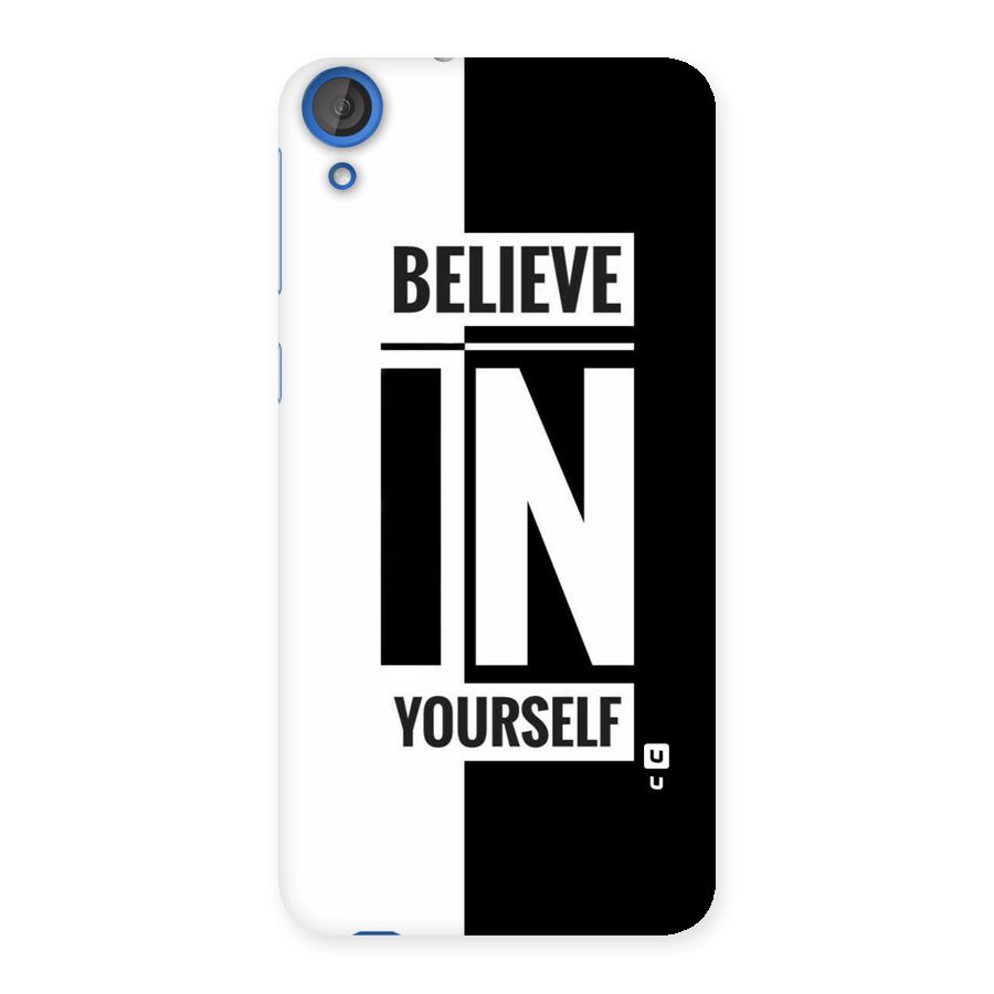Believe Yourself Black Back Case for HTC Desire 820