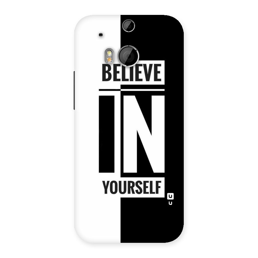 Believe Yourself Black Back Case for HTC One M8