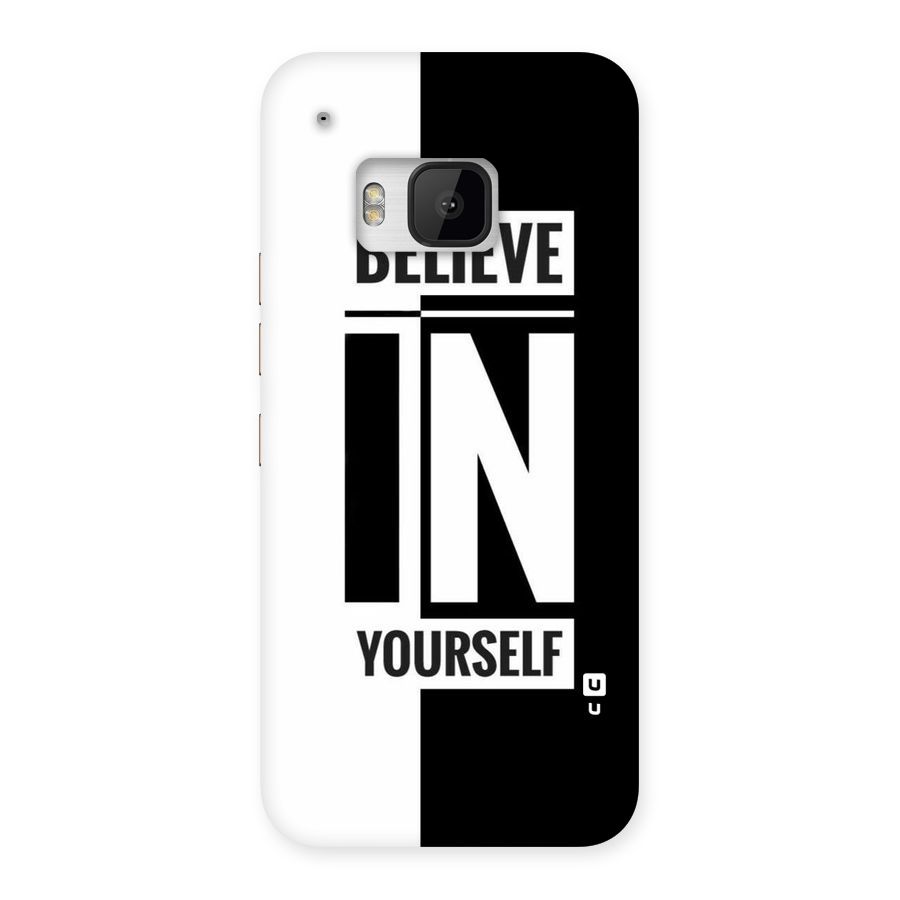 Believe Yourself Black Back Case for HTC One M9
