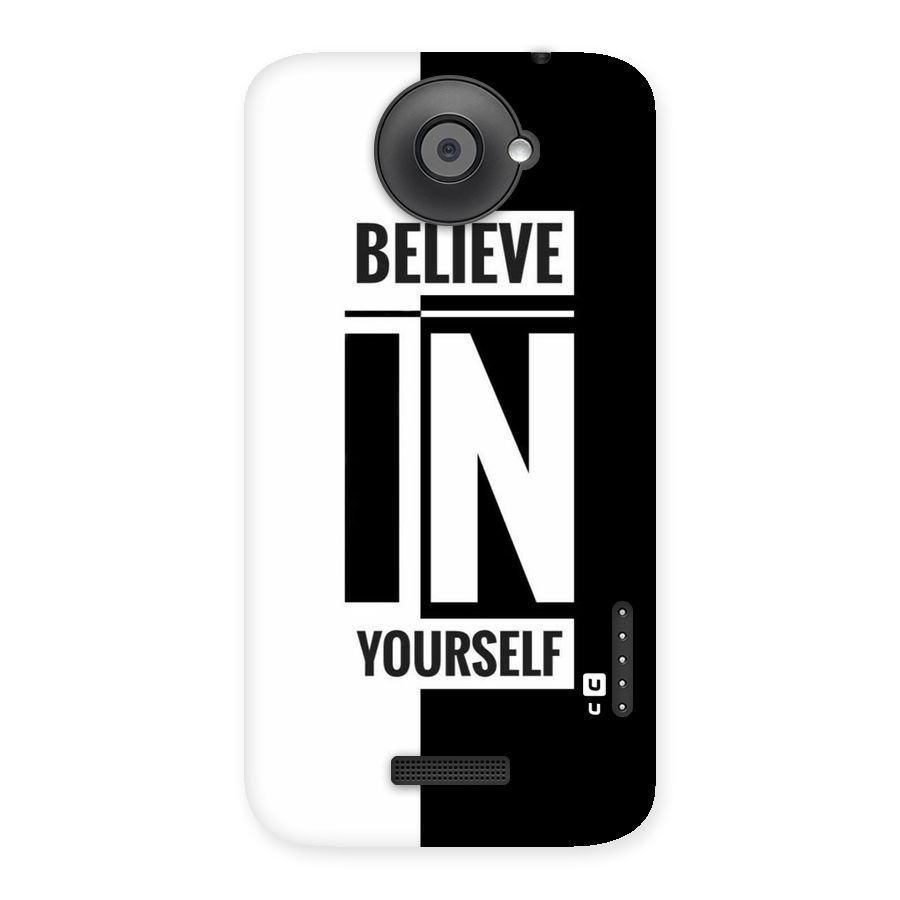 Believe Yourself Black Back Case for HTC One X