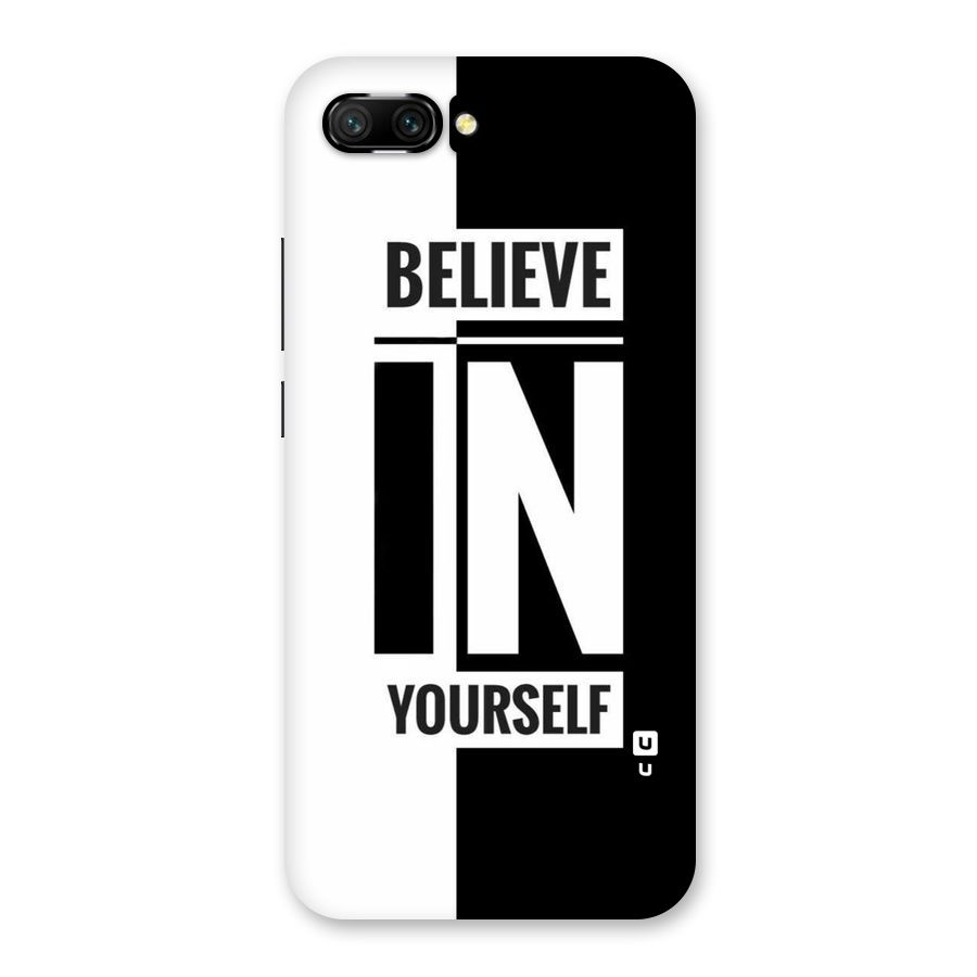 Believe Yourself Black Back Case for Honor 10