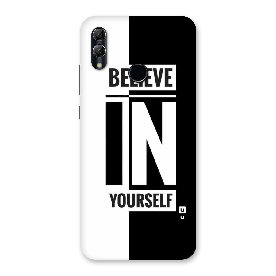Believe Yourself Black Back Case for Honor 10 Lite