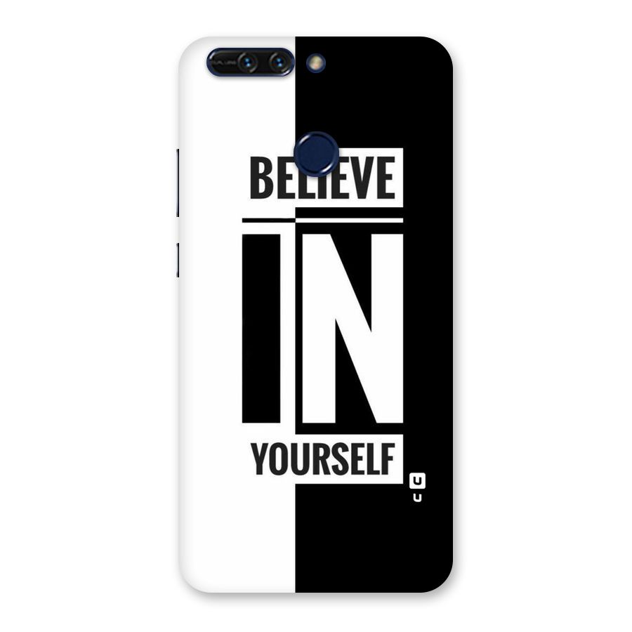 Believe Yourself Black Back Case for Honor 8 Pro