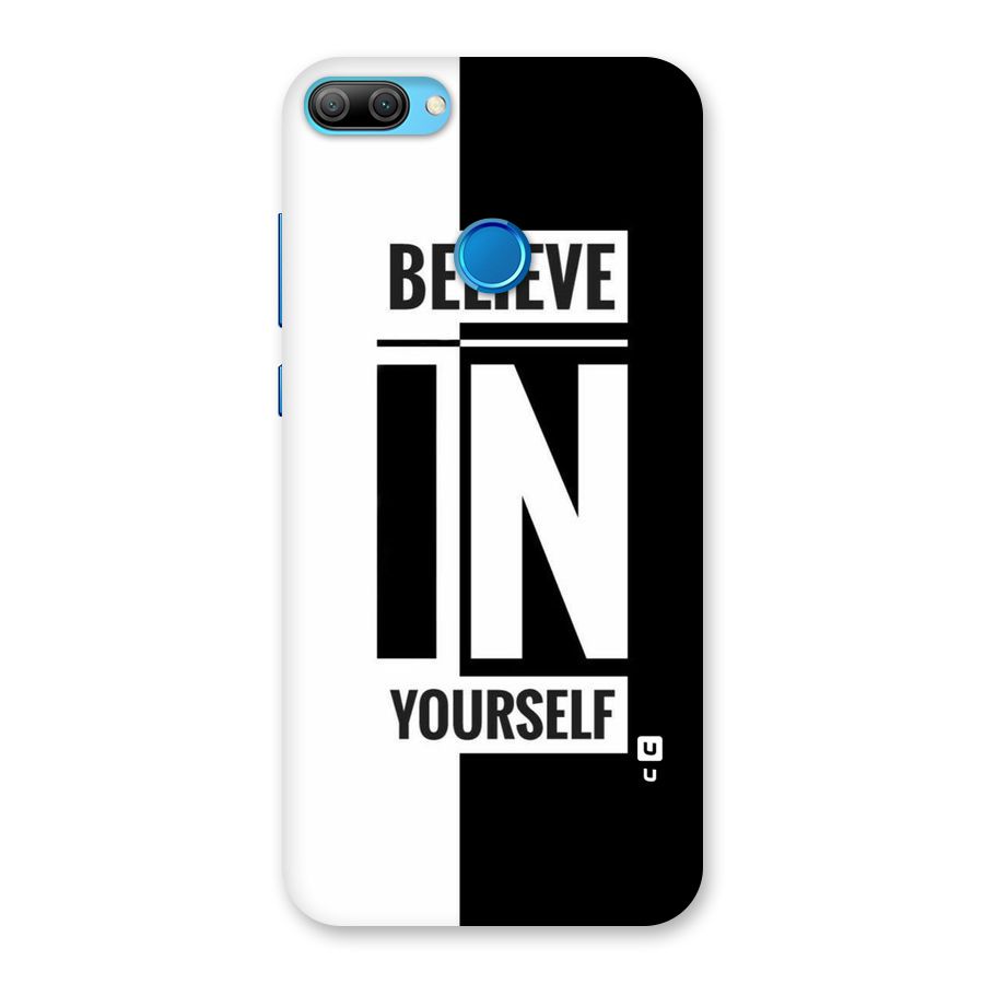 Believe Yourself Black Back Case for Honor 9N
