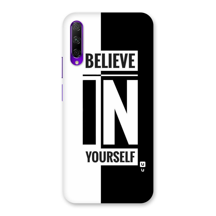 Believe Yourself Black Back Case for Honor 9X Pro