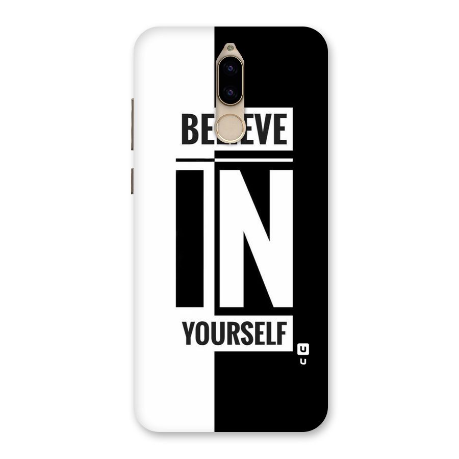 Believe Yourself Black Back Case for Honor 9i