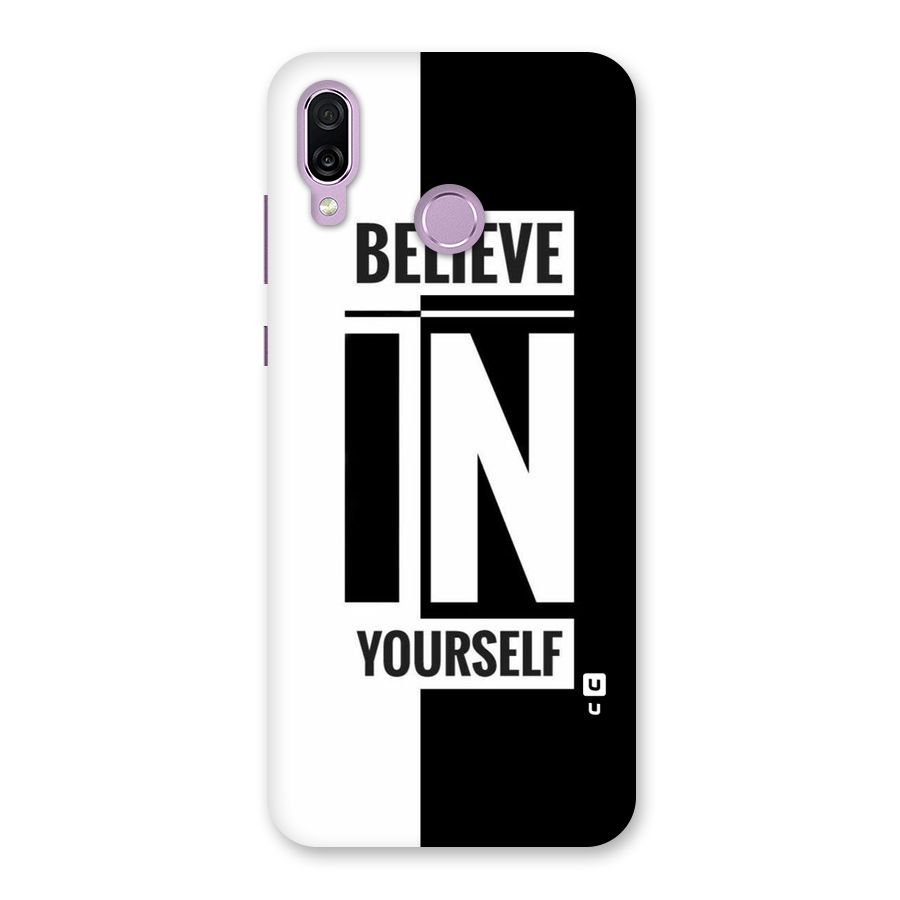 Believe Yourself Black Back Case for Honor Play