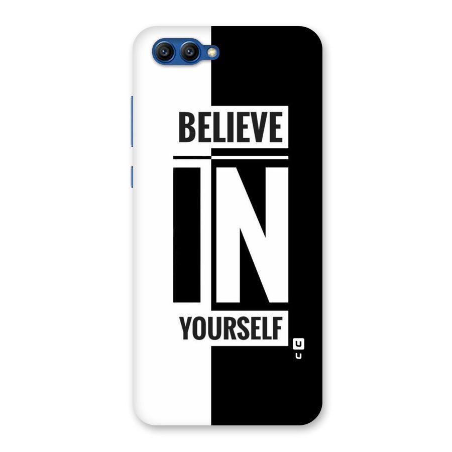 Believe Yourself Black Back Case for Honor View 10