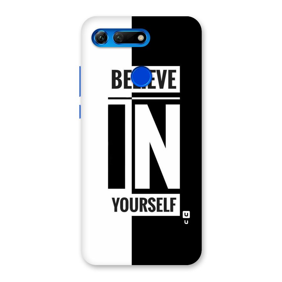 Believe Yourself Black Back Case for Honor View 20