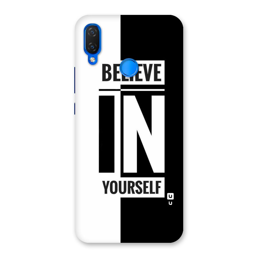Believe Yourself Black Back Case for Huawei P Smart+