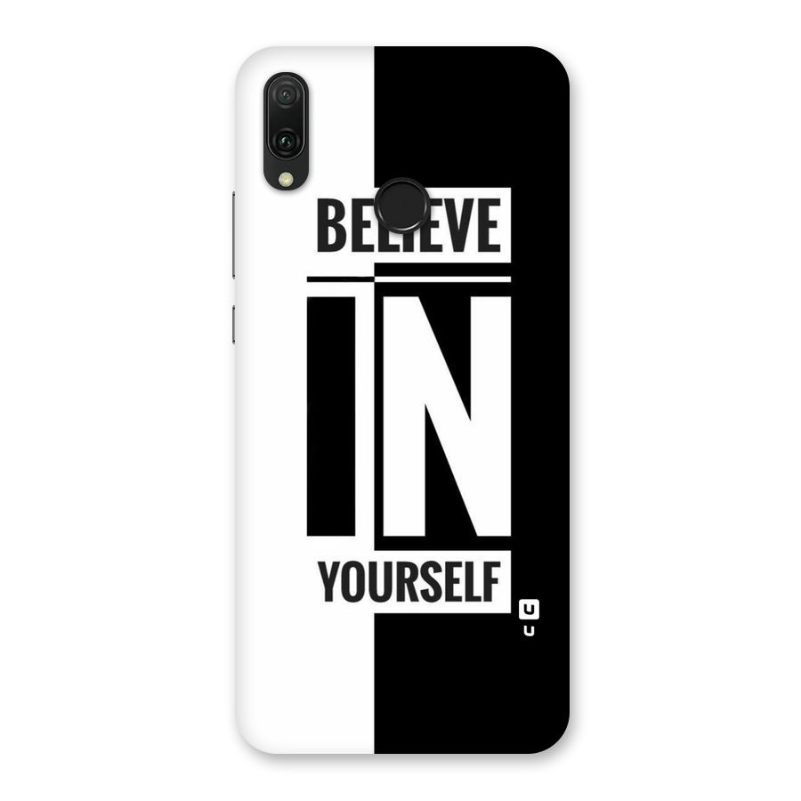 Believe Yourself Black Back Case for Huawei Y9 (2019)