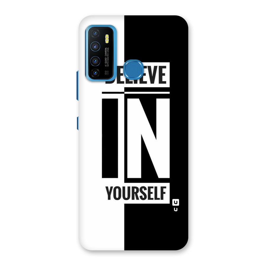 Believe Yourself Black Back Case for Infinix Hot 9