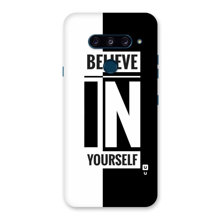 Believe Yourself Black Back Case for LG  V40 ThinQ