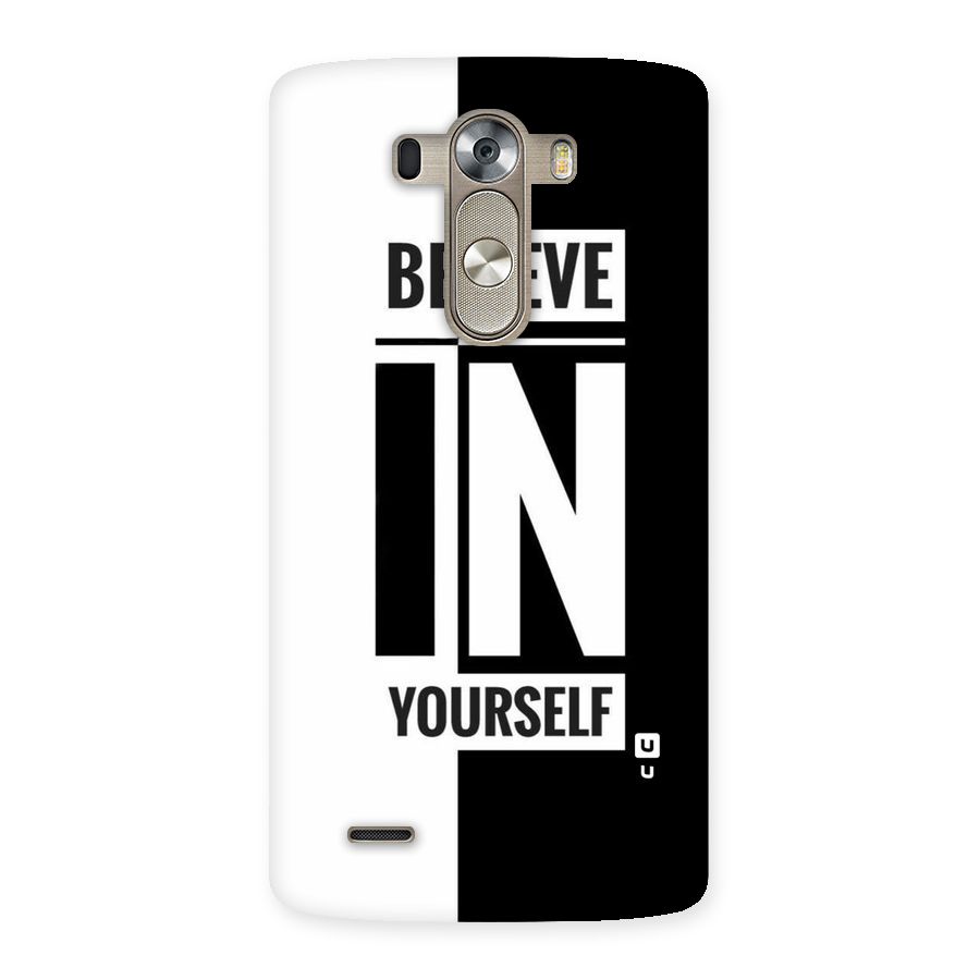 Believe Yourself Black Back Case for LG G3