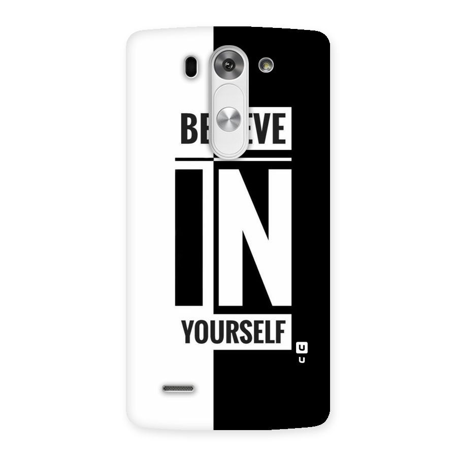 Believe Yourself Black Back Case for LG G3 Mini
