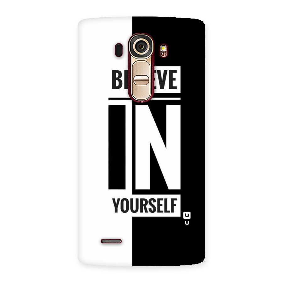 Believe Yourself Black Back Case for LG G4
