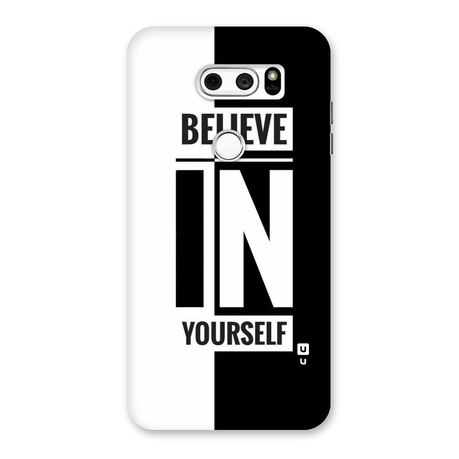 Believe Yourself Black Back Case for LG V30