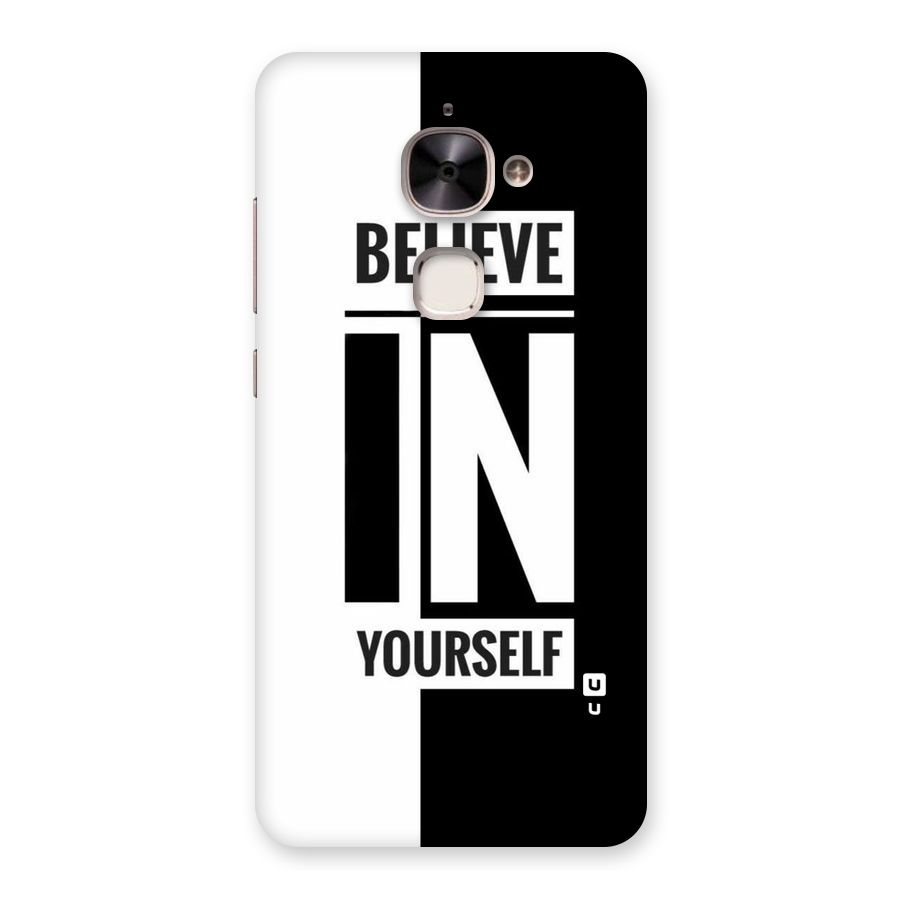 Believe Yourself Black Back Case for Le 2