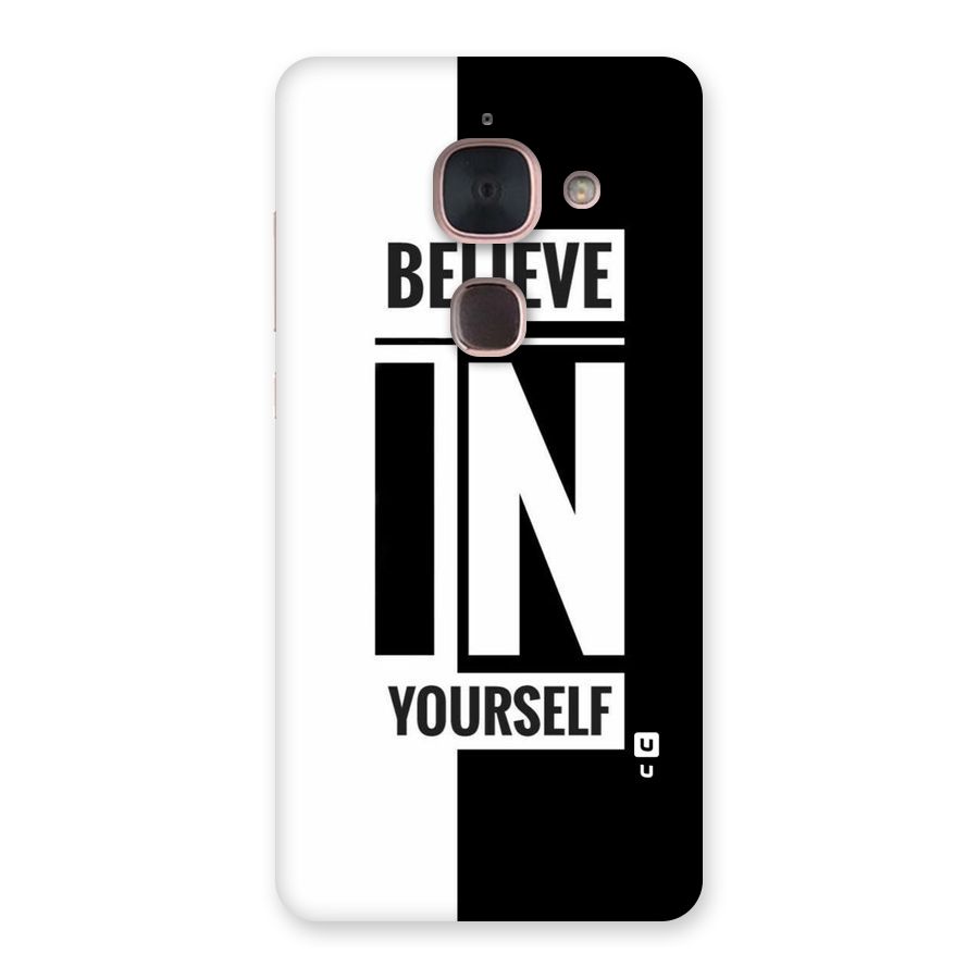 Believe Yourself Black Back Case for Le Max 2